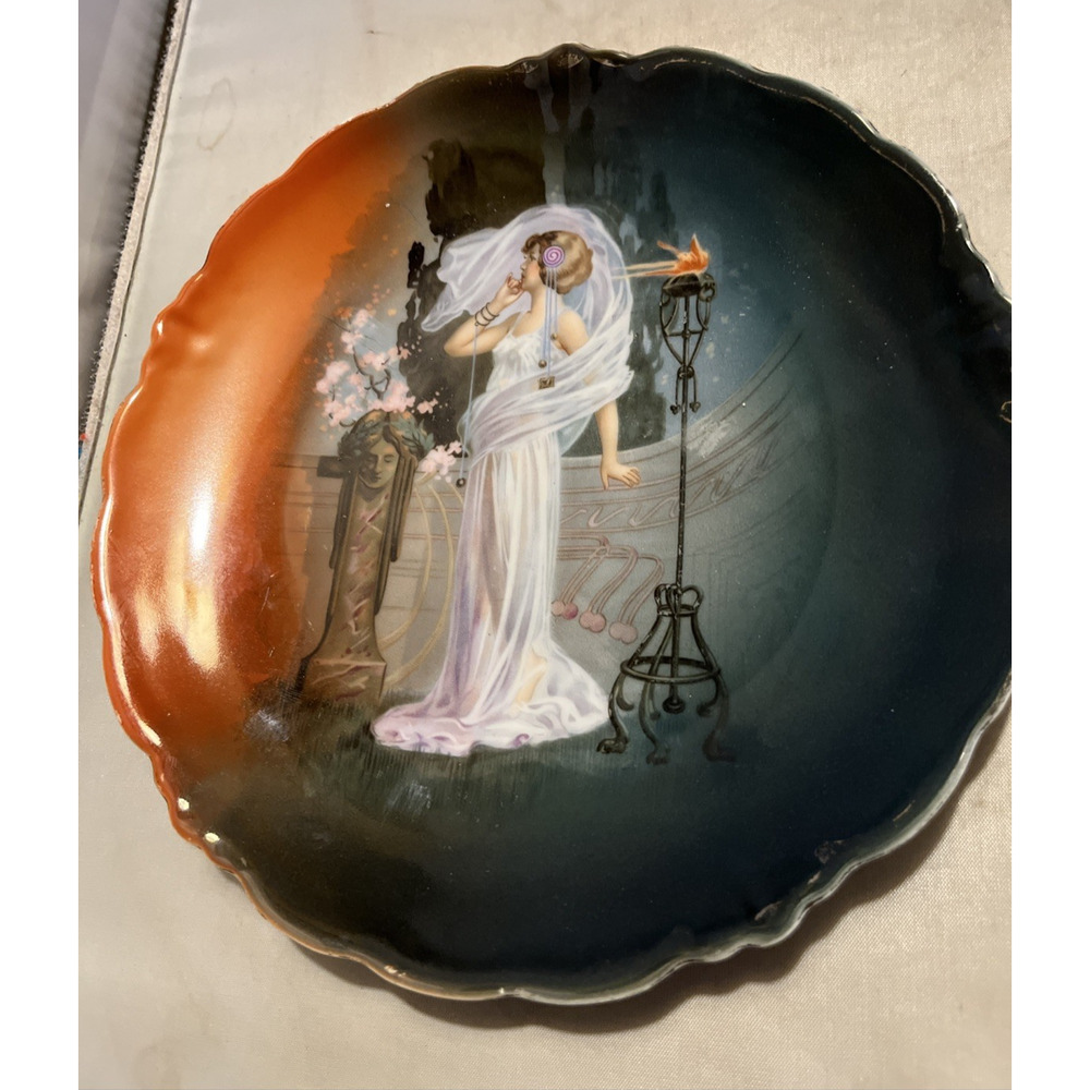 Malmaison Bavaria Plate Art Nouveau Aesthetic Lady
